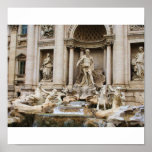 Der Trevi-Brunnen in der Stadt von Rom Plakatdrucke