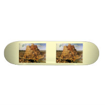 Der Turm von Babel Pieter Bruegels "" (Circa 1563) Personalisierte Skateboarddecks