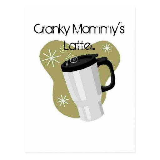 Der verschrobe Latte der Mama Postkarte
