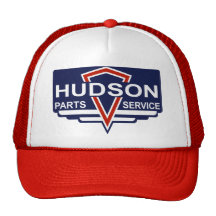 Der Vintage Hudson zerteilt Zeichen Retrokultkappen