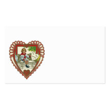 Der Vintage Tag des Valentines; Zu meiner Liebe Visitenkarten Vorlagen