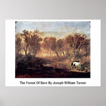 Der Wald der Gerste durch Joseph William Turner Poster