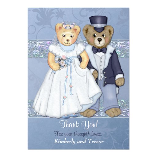 Der Wedding Teddybär danken Ihnen - fertigen Sie b Individuelle Ankündigungen