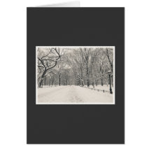 Der Weg des Dichters - Central Park-Winter Karten