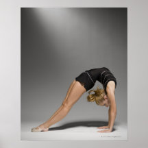 Der weibliche ausdehnende Gymnast, Studio schoss 2 Plakate