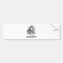 Der wütende Hutmacher Auto Sticker
