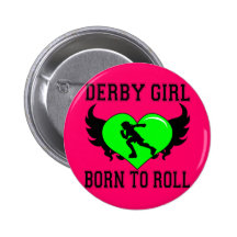 Derby-Mädchen Button