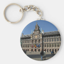 Des 16. Jahrhundertsrathaus Antwerpens Belgien Schlüsselbänder