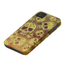 Designer-Mode-Schädel iPhone 4 Fall Case-Mate iPhone 4 Hülle