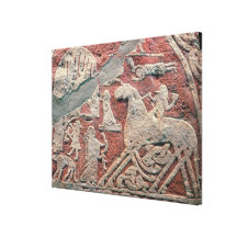 Detail der Zahlen, die eine Saga veranschaulichen Gespannte Galeriedrucke