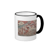 Detail der Zahlen, die eine Saga veranschaulichen Teetasse