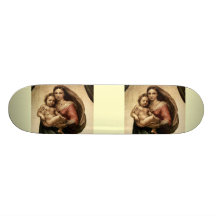 Detail RAPHAEL "Sistine Madonna" (circa 1513) Skateboard Deck