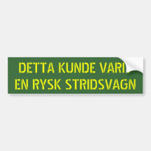 DETTA KUNDE VARIT EN RYSK STRIDSVAGN AUTO AUFKLEBER
