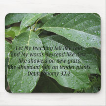 Deuteronomy 32:2 mousepad