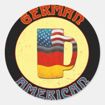 Deutsche Amerikanerstein-Aufkleber