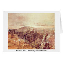 Deutsche Ansicht von Tivoli durch Samuel Palmer Karten