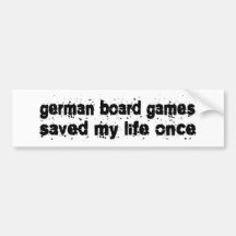 Deutsche Brettspiele retteten mein Leben einmal Autosticker