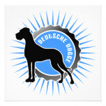 Deutsche Dogge Heck blau Individuelle Ankündigung