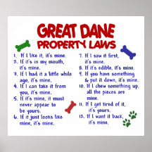 DEUTSCHE DOGGE PL2 POSTERDRUCK