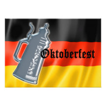 Deutsche Flagge Oktoberfest Zinn-BierStein Individuelle Einladungen