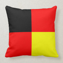 Deutsche Flagge quadriert Kissen