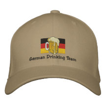 Deutsche trinkende Team gestickte Kappe Bestickte Baseballkappen