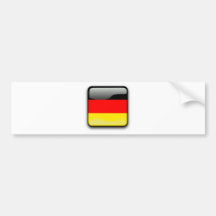 Deutscher Flaggen-Knopf Auto Sticker