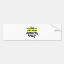 Deutscher Lehrer. Getränk für ein Leben Autosticker