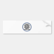 Deutscher Lehrer…, weil ich so sagte Auto Sticker