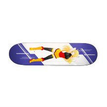 Deutscher Manga Mädchen kleidete in der Flagge - D Personalisierte Skateboarddecks