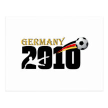 Deutschland-Fußball fußball 2010 lockert Logo auf Postkarten