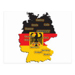 Deutschland-Karte Postkarten