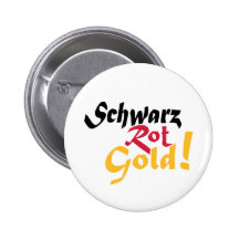 Deutschland schwarz Fäulegold Anstecknadelbutton