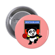 Deutschland-Tischtennis-Panda Anstecknadel
