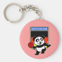 Deutschland-Tischtennis-Panda Schlüsselband