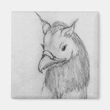 Devlin das gryphon kühlschrankmagnet