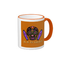 Dia De Los Muertes - Orange Haferl