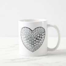 Diamant-Herz Tee Haferl