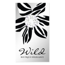 Diamant SS des Zebra-311-Wild der Blumen-| Visitenkartenvorlagen