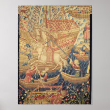 Die Ankunft von Vasco de Gama in Calicut Poster