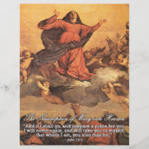 Die Annahme von Mary in Himmel Flyerbedruckung