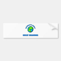 Die beste große Großmutter der Welt Auto Sticker