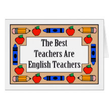 Die besten Lehrer sind Englischlehrer Grußkarte