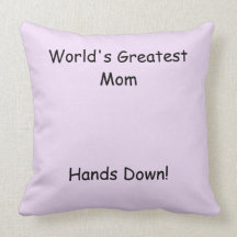 Die bestste Mamma der Welt, Hände unten! Zierkissen