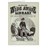 Die breite wache Bibliothek - Billy das Kind - Vin Grußkarten