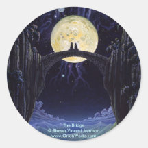 Die Brücke, die Brücke Steven Vincent Johnsonw… Runde Aufkleber