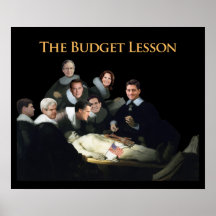 Die Budget-Lektion Posterdruck