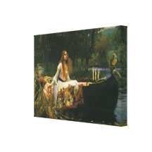 Die Dame von Shalott (auf Boot) durch JW Waterhous Gespannte Galerie Drucke