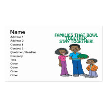 Die diese Familien rollt zusammen Visitenkarten Vorlage