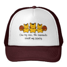 Die Eichhörnchen stehlen meine Vernunft Kappen
